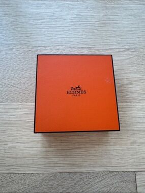 Hermes Orange Men's Accessories Box with Logo